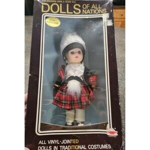 Dolls of All Nations Scotland #140 Vinyl Jointed Doll Original Box